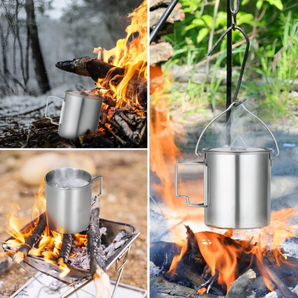 Gourde et tasse intégrée pour randonnées confortables