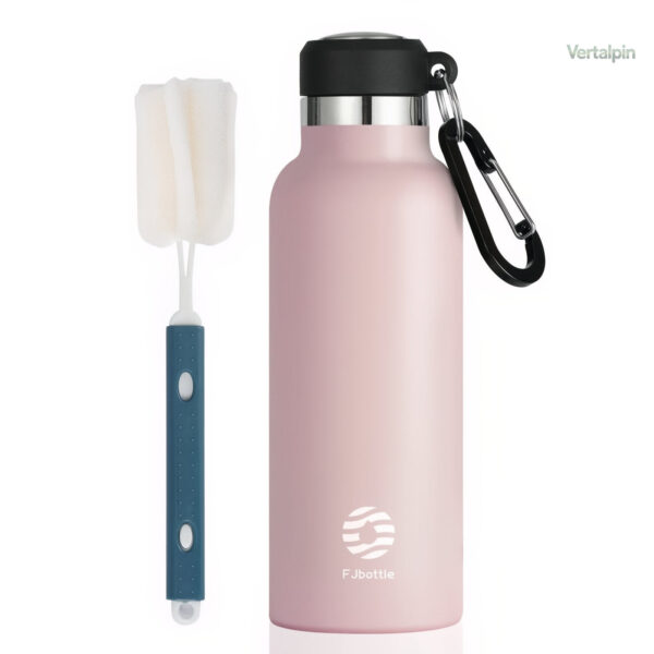 Accessoire de trekking : gourde inox avec mousqueton intégré
