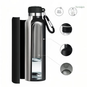 Gourde légère en inox, idéale pour vos treks