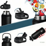 Gourde randonnée, matériau inox pour conservation de la température