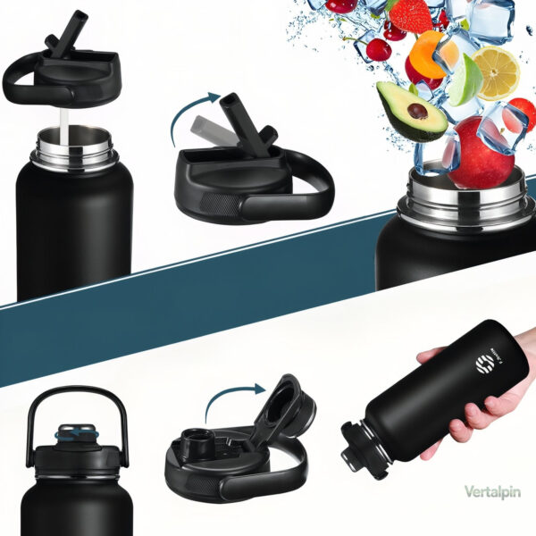 Gourde randonnée, matériau inox pour conservation de la température