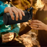 Gourde inox élégante, optimale pour les activités en extérieur