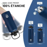 Gourde randonnée en inox, idéale pour les aventuriers