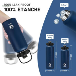 Gourde randonnée en inox, idéale pour les aventuriers
