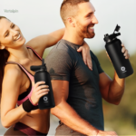 Gourde inox design épuré pour les excursions en nature