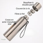 Gourde durable pour hydratation prolongée