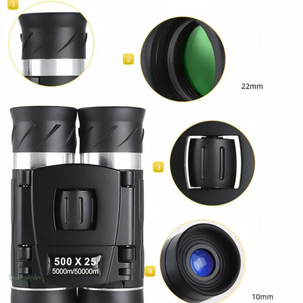 Design compact : jumelles pour explorateurs en plein air