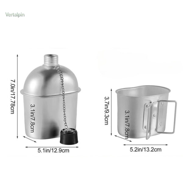 Gourde en aluminium pour activités outdoor