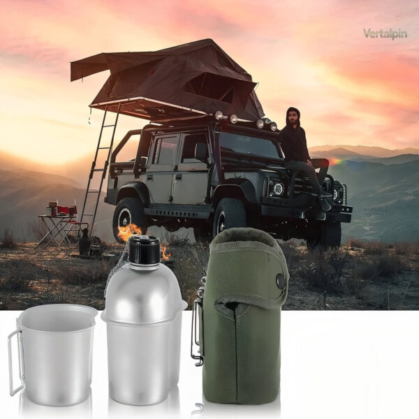 Gourde design ergonomique pour excursions