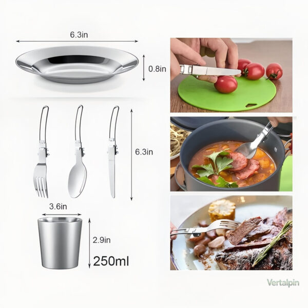 Set de cuisine pour repas conviviaux en randonnée