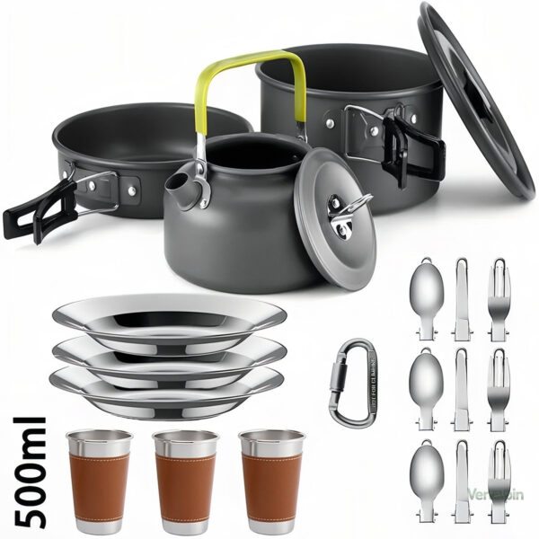 Kit de popote robuste pour excursions en groupe