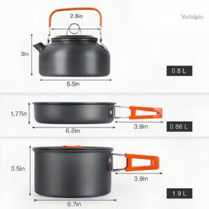 Accessoires de cuisine pratique pour randonneurs en groupe