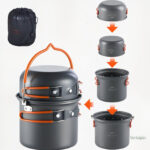 Kit de cuisson pour randonneurs, facile à transporter
