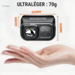 Lampe Frontale légère avec recharge pratique pour l'aventure