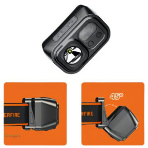 Lampe Frontale polyvalente avec 9 réglages d'éclairage