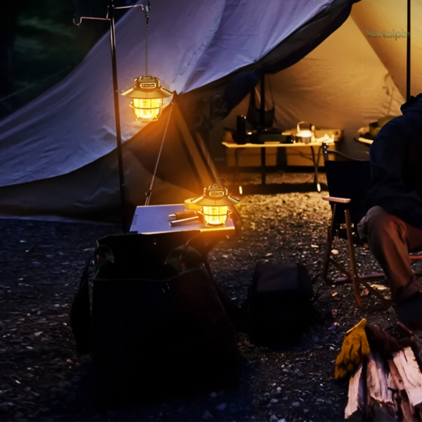 Éclairage de camping portable et rechargeable