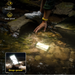 Éclairage puissant avec lanterne rechargeable pour aventure
