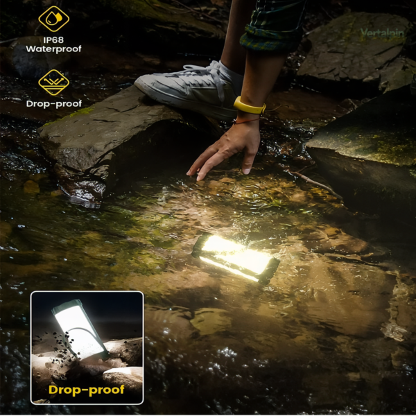 Éclairage puissant avec lanterne rechargeable pour aventure