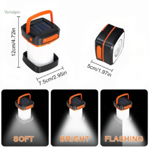 Éclairage solaire pliable pour aventures en plein air