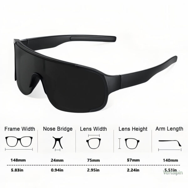 Lunettes de randonnée, design ergonomique