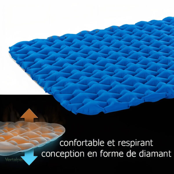 Confort optimal avec matelas gonflable