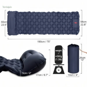 Matelas individuel avec coussin pour nuits en extérieur
