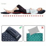 Matelas portable pour randonnée avec coussin confortable