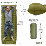 Matelas de camping pratique et confortable