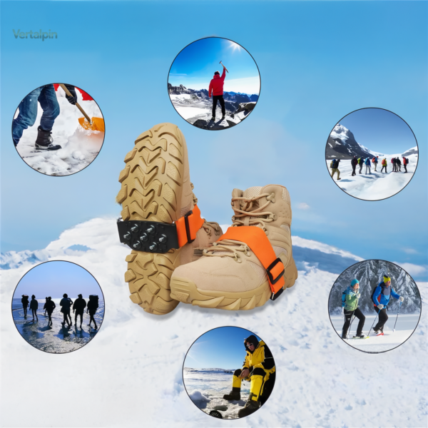 Mini crampons pour une traction accrue durant les sorties en nature