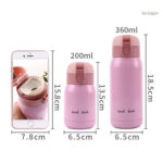 Gourde isotherme 200ml au design compact