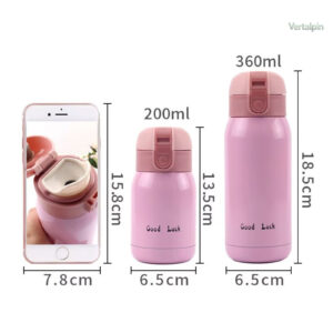 Gourde isotherme 200ml au design compact