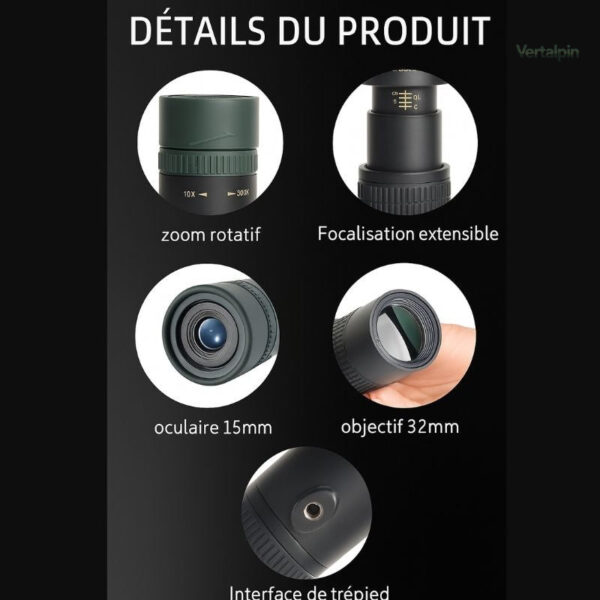 Observation à longue distance avec ce monoculaire compact