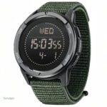Montre digitale carbone pour randonnée GPS