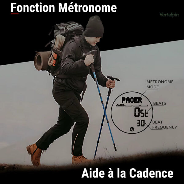 Montre en carbone pour aventuriers de plein air
