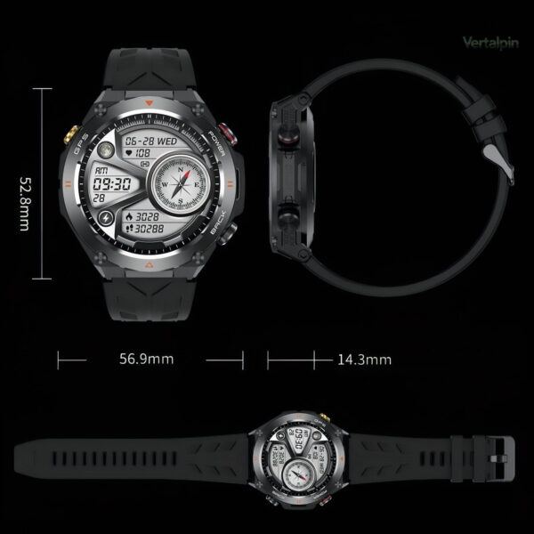 Montre de randonnée avec fonction GPS intégrée