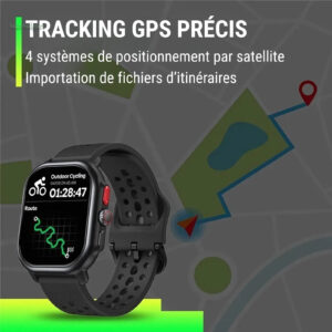 Montre GPS en plein air avec cartographie avancée