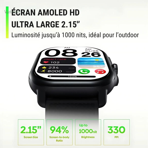 Montre intelligente GPS destinée aux amateurs de randonnée