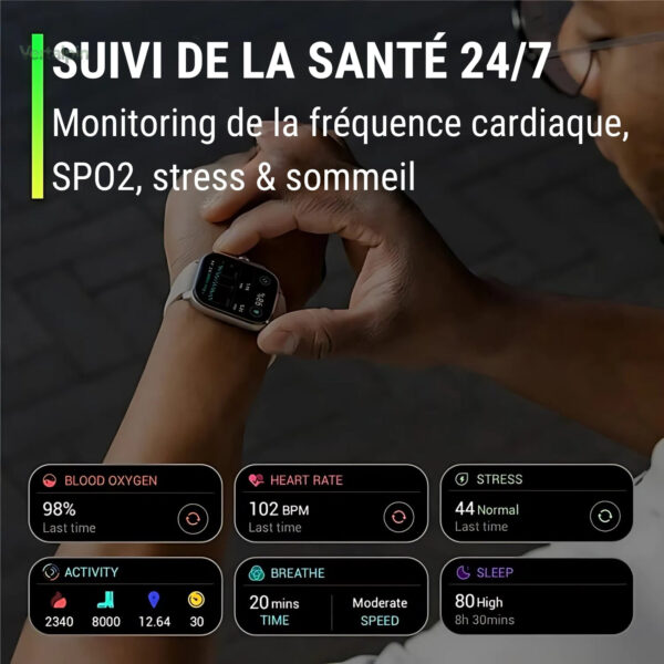 GPS pour randonnée : montre avec cartes topographiques