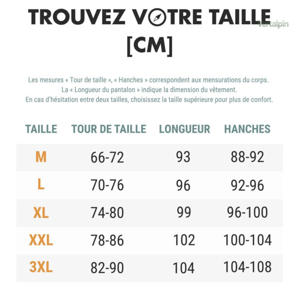 Pantalon modulable légère pour les randonnées en plein air