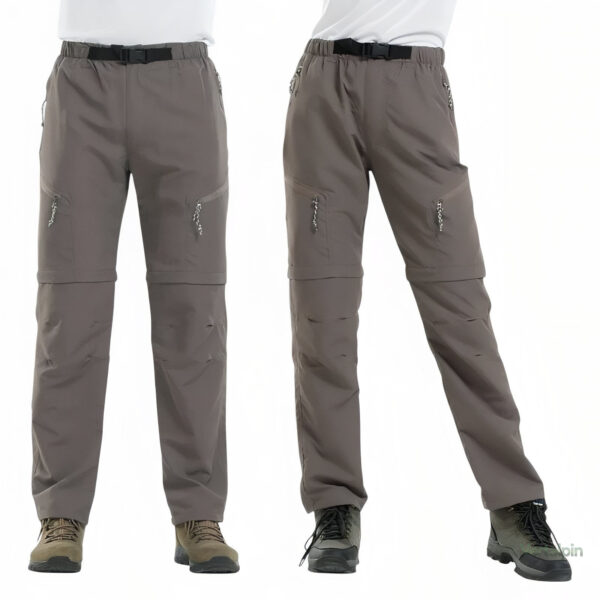 Pantalon de randonnée en tissu résistant, modulable