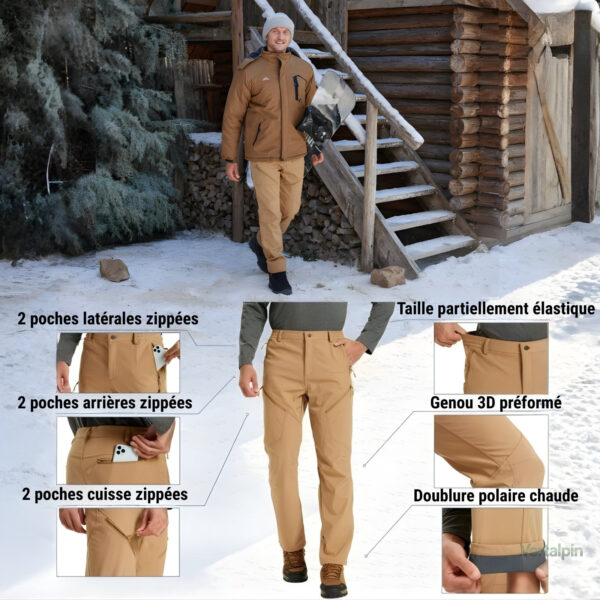 Vêtement de randonnée homme, résistant au froid