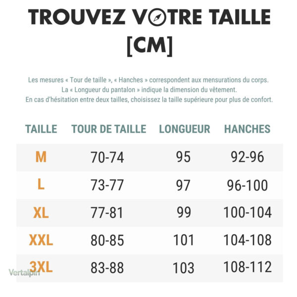 Pantalon adapté aux conditions climatiques changeantes