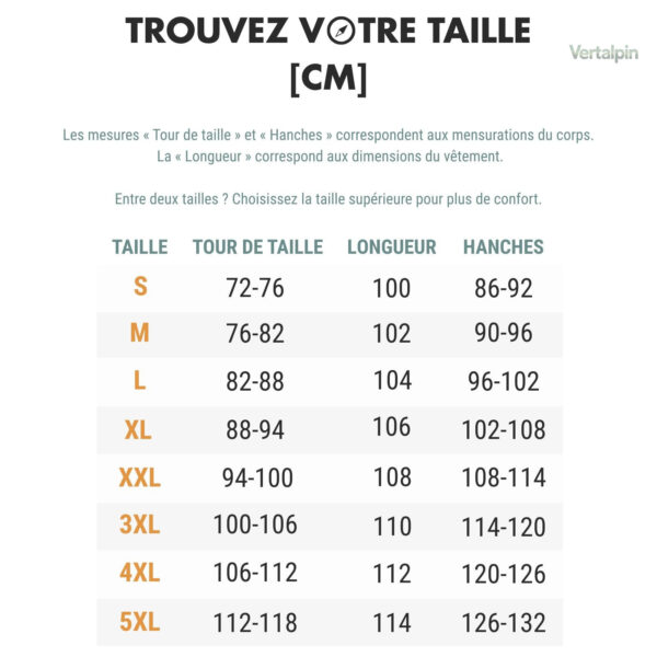 Pantalon adapté aux randonnées par temps variable