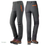 Pantalon outdoor femme, style randonnée