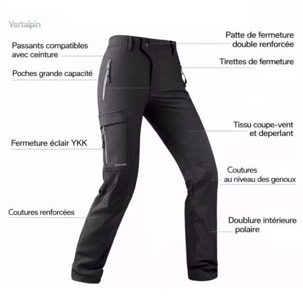Pantalon thermique pour aventures féminines