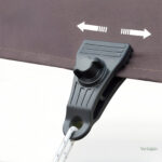 Pince de maintien pour stabiliser la toile de tente