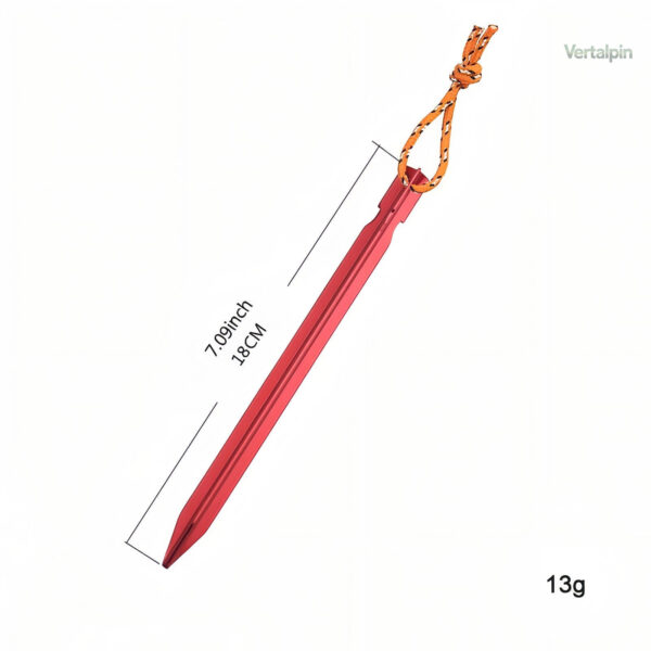 Accessoire de camping : piquet tente en aluminium