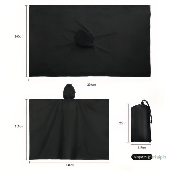 Poncho de randonnée résistant à l'eau