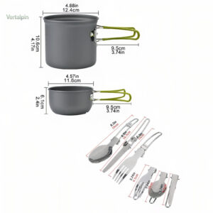 Kit de cuisine compact pour la randonnée en solo