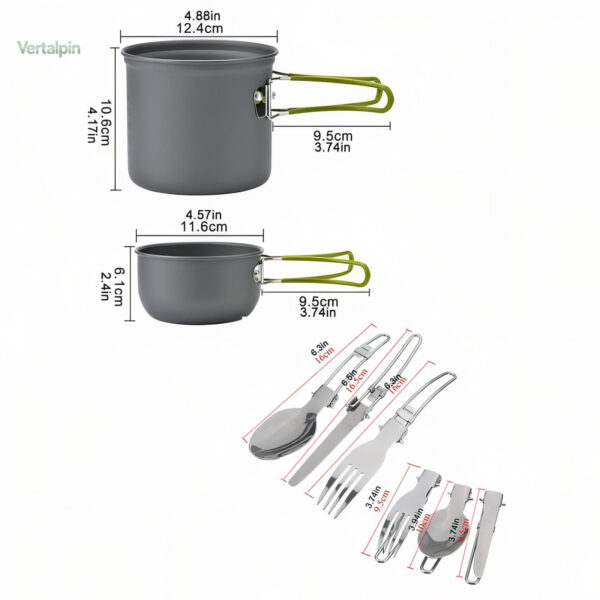 Kit de cuisine compact pour la randonnée en solo